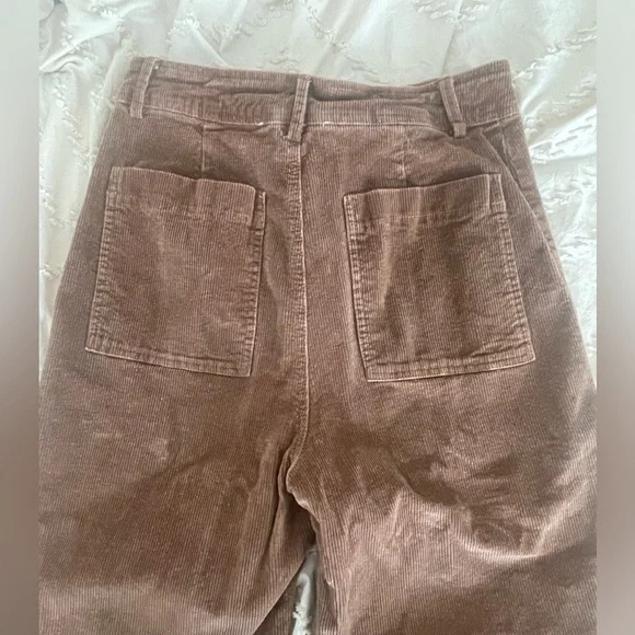 Brown corduroy, wide leg pant - Picture 2 of 5